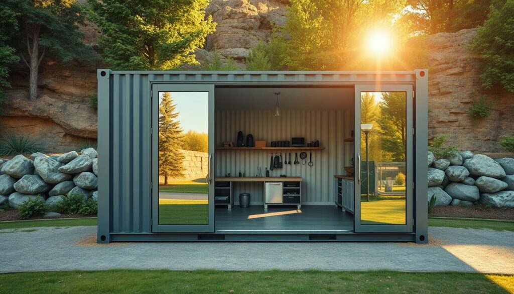 Container als Garage Alternative