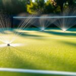 Professionelle Bewässerung für optimale Spielbedingungen auf Tennisplätzen