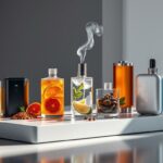 Moderne Aromageräte mit verschiedenen Geschmacksrichtungen
