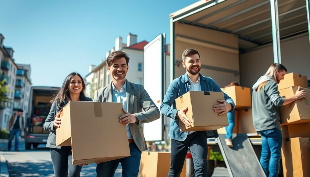 Studentische Umzugshelfer Berlin beim flexiblen Einsatz