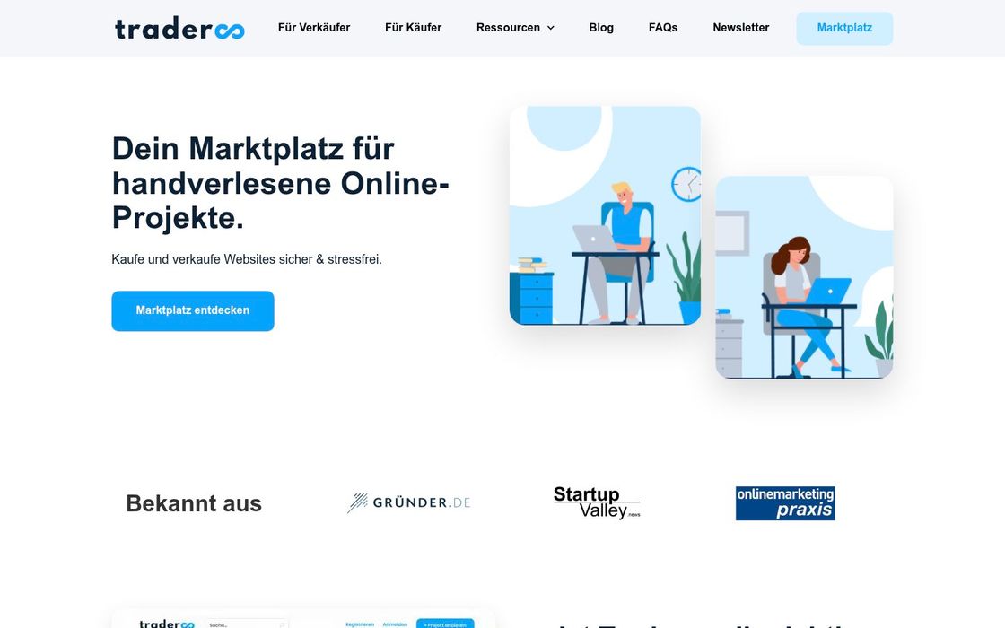 Screenshot of Traderoo.de
